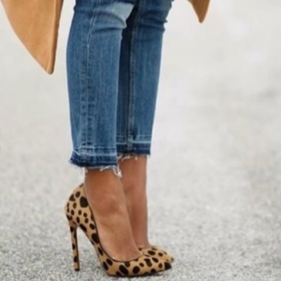 NWOT Steven Madden Leopard Calf Hair Pumps - Picture 2 of 11